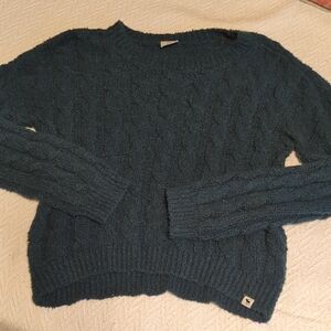 Abercrombie Kids Teal Cable Knit Sweater